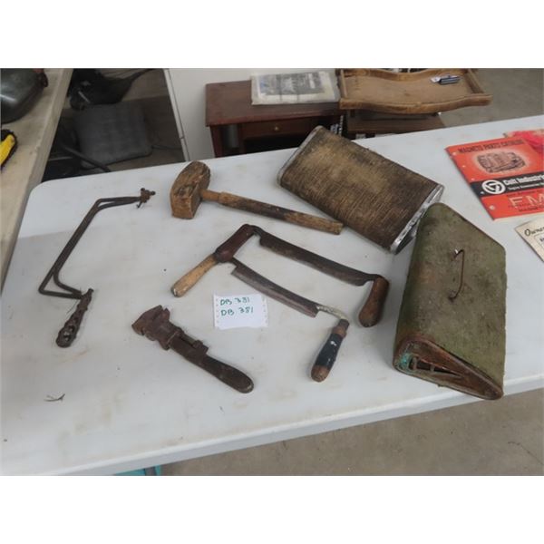 2 Buggy Foot Warmers, 2 Draw Knives plus more