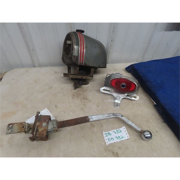 South Wind Car Heater, Motorcycle Tail Light + Plate Holder, Gear Shift