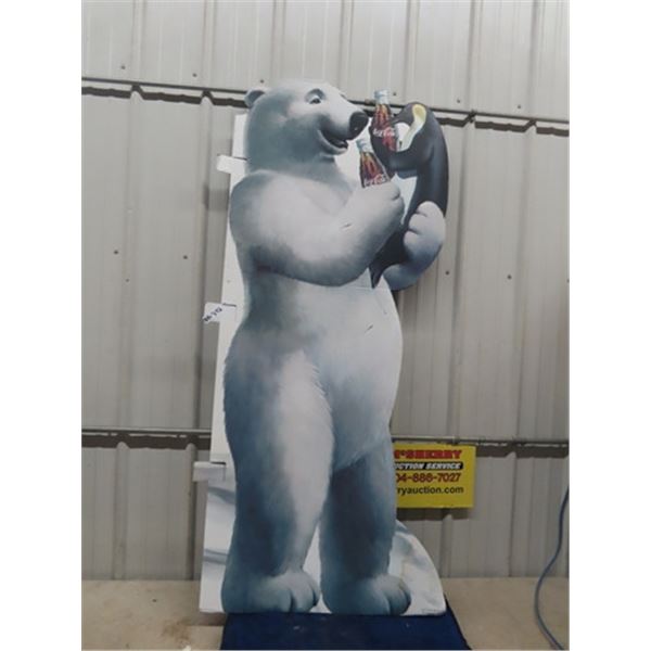 Coca-Cola Cardboard Polar Bear 28" x 66"