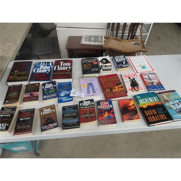 24 Books - 12 of Which Are Tom Clancy