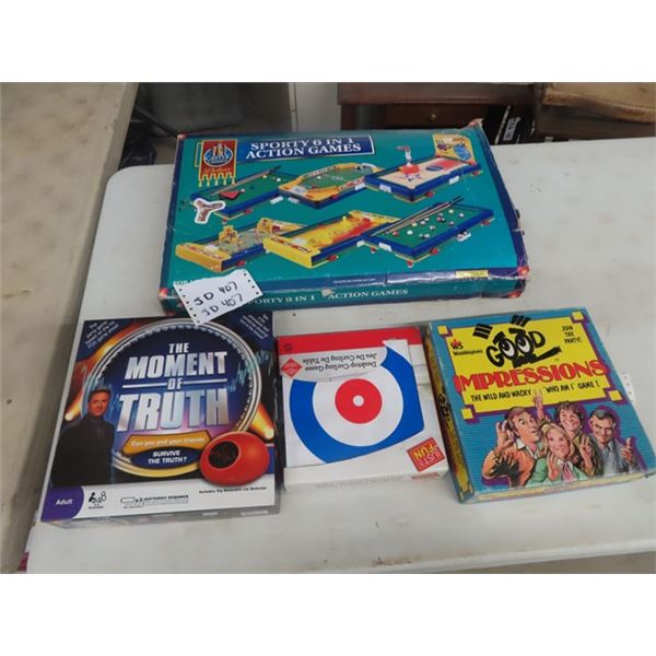 Games - Including Sporty 6 n 1 Action Games