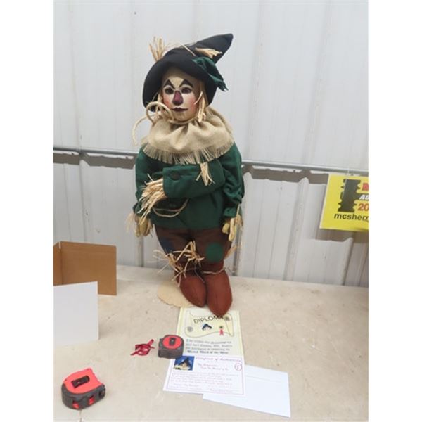 Wizard of Oz Scare Crow By Virginia Turner 36" Tall with Certificate & Box - New Condition
