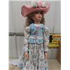 Image 2 : Porcelain Doll 'Nicole' with Certificate - Special Edition #5 of 6 36" Tall by Virginia Turner - New