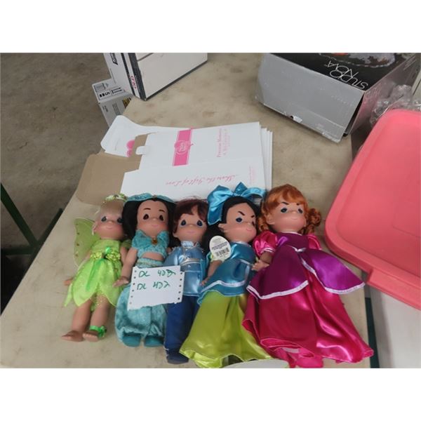 5 Precious Moment Dolls with Boxes 13" Tall New Condition
