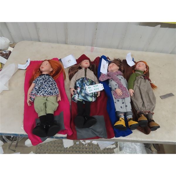 4 Zwergnase Dolls 20" Tall - New Condition