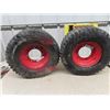 Image 1 : 2 Lawn Tractor Wheels with Rims 22 x 8-10