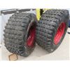 Image 2 : 2 Lawn Tractor Wheels with Rims 22 x 8-10