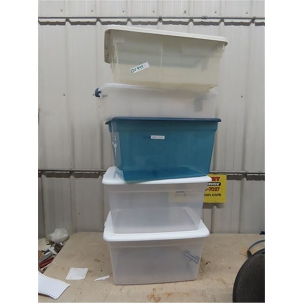 5 Storage Bins with Lids