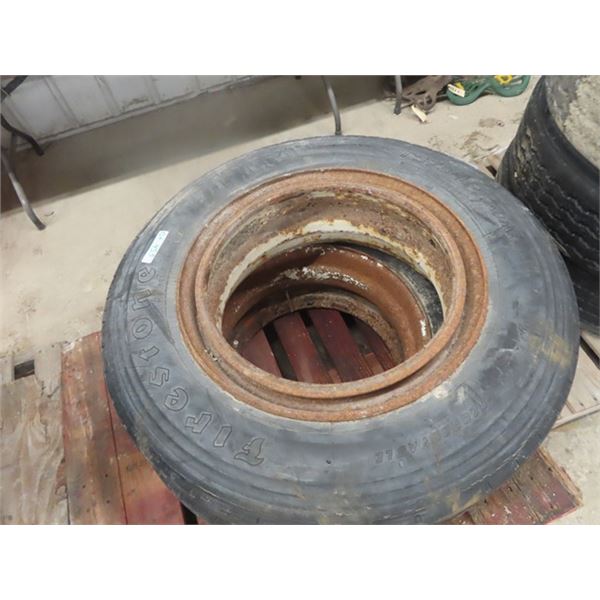 2 - 255/70R22.5 Tires with Rims