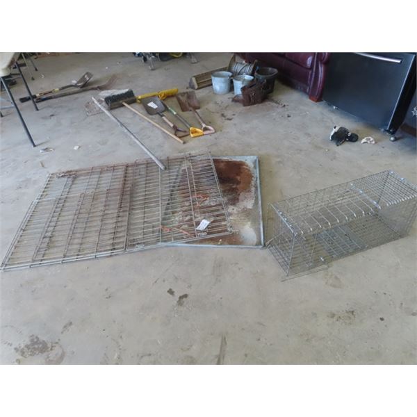 Live Trap 31"x 16" X 18" & Large Dog Folding Kennel