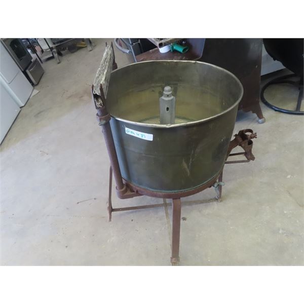 Old Copper Washing Machine - Maybe a Planter?