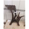 Image 2 : 2 Sets of Cast School Desk or Bench Ends (4pc Total)