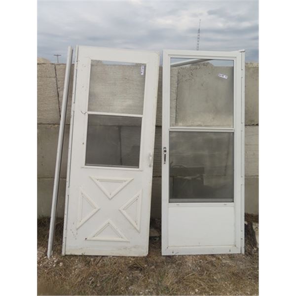 2 Storm Doors Both - 31" x 80"