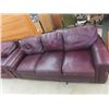 Image 2 : Red Leather Couch & Love Seat