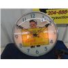 Image 1 : Canadian Neon-Ray Clock - Marshall Wells Light Up 14.5" - Doesn't keep Time