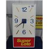 Image 1 : Plastic Super Loto Clock  13" x 26"