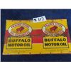 Image 1 : Buffalo Oil Prairie Cities Oil Co. - Flattened 1 Quart Can 6" x 11.5"