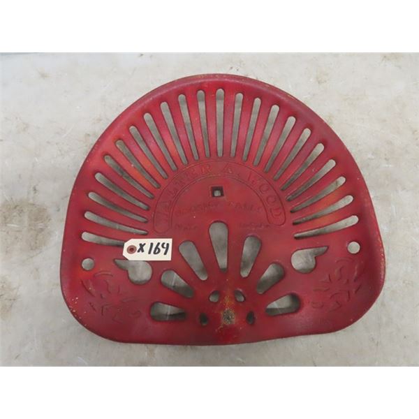 Walter A Wood Cast Implement Seat