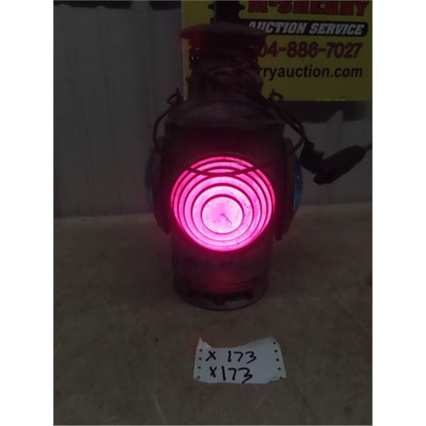 Railway Switchman Lantern - It's Been Wired & is in Working Order