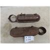 Image 1 : 2 Cast Impliment Tool Boxes with Oil Holder; 1) ACME HAR Co., 1) Whitewater
