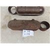 Image 3 : 2 Cast Impliment Tool Boxes with Oil Holder; 1) ACME HAR Co., 1) Whitewater