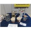 Image 1 : 4 Steins & 2 Cups with Tractor Designs