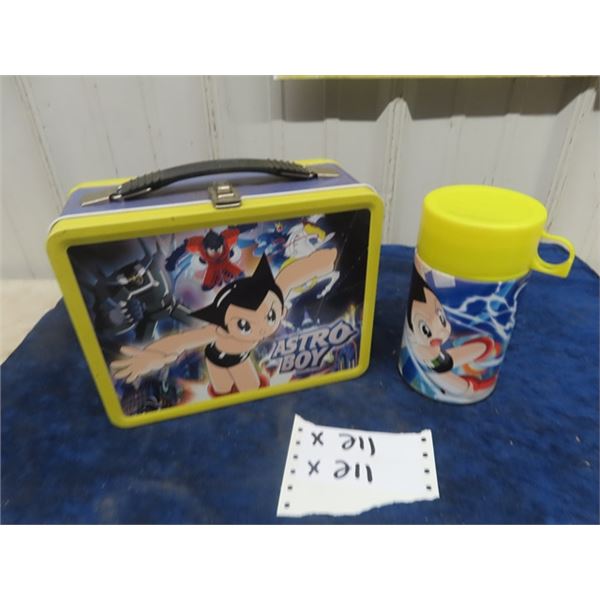 2004 Tezoka Productions Astro Boy Metal Lunch Kit + Thermos