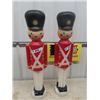 Image 1 : 2 Marching Nutcracker Blow Moulds 31" Tall