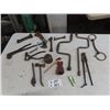 Image 1 : OddsnEnds of Old Tools - some with Labels; Wrenches, Speed Bars, Crimping plus more