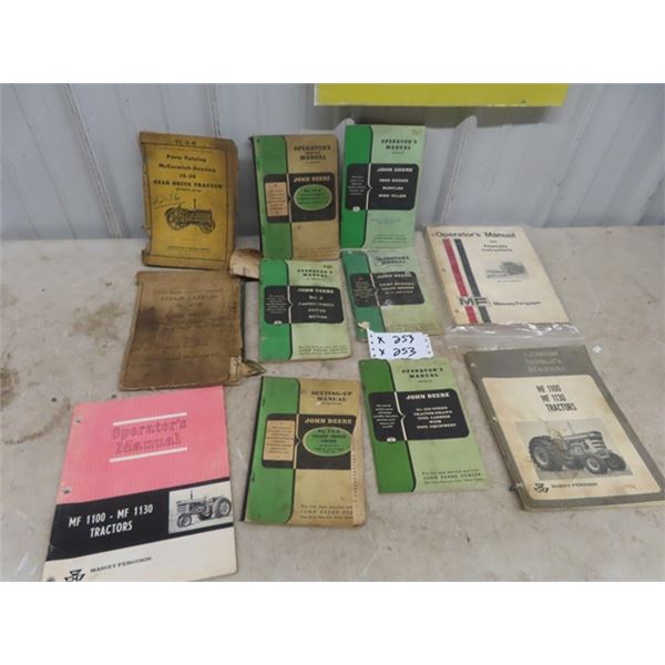 11 Tractor/Combine Manuals