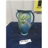 Image 1 : Roseville Blue Pottery Vase 10.5" Tall