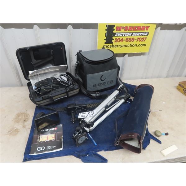 Velbun Tripod, Tom Tom Go Navigator & Cases, Panasonic Palm Recorder