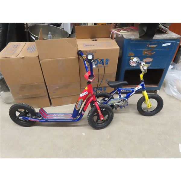 Child's FSX Pedal Bike & The Blade Scooter