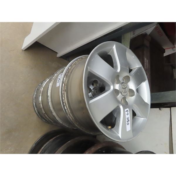 4 -15" Aluminium Rims From Toyota Corolla