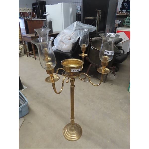 Floor Model Brass Candle Holder 46" Tall