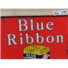 Image 2 : Vintage Blue Ribbon Metal Coffee SIgn 21" x 28"