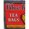 Image 2 : Vintage Blue Ribbon Metal Tea Sign 20" x 28"