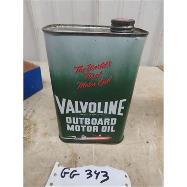 Valvoline Outboard Motor Oil 1 Quart Can