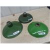 Image 1 : 3 Porcelain Light Fixture Shades; 2) 12", 1) 14"
