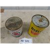 Image 2 : 2 Oil Quarr Cans; 1) Rislone, 1) Havoline