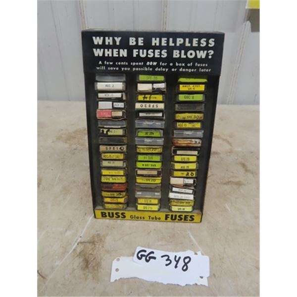 Buss Auto Fuse Metal In Store Counter Display 9.5" x 6" x 4"