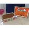Image 1 : ORange Crush Corrugated Sign & Cardboard 7Up Carrier