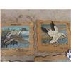Image 2 : 4 Vintage Johnson Calendar Toppers 8" x 9"