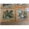 Image 3 : 4 Vintage Johnson Calendar Toppers 8" x 9"