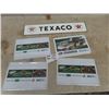 Image 1 : Modern Porcelain Texaco 5" x 24" & 4 Modern Metal Quaker State Signs 8" x 12"
