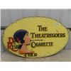 Image 1 : Wooden The Theatregoers Cigarette Advertising Sign 29" x 48"