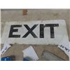 Image 2 : Wooden Exit Sign, Small Fiberglass Washroom Sign, Auto Door Window Crank Handle, Winnipeg Insurance 