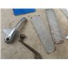 Image 3 : Wooden Exit Sign, Small Fiberglass Washroom Sign, Auto Door Window Crank Handle, Winnipeg Insurance 
