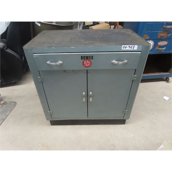 Metal Shop Cabinet with Bowes Decals 30.5" x 30" x 18"