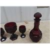Image 2 : Blue Mountain Vase & Avon Cape Cod Decanter & Goblets